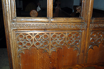 A detail on the rood screen June 2012